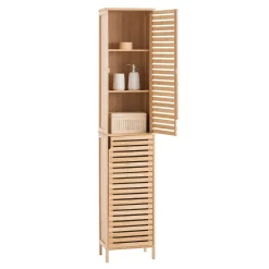Móvel alto wc SICELA castanho em bambu
