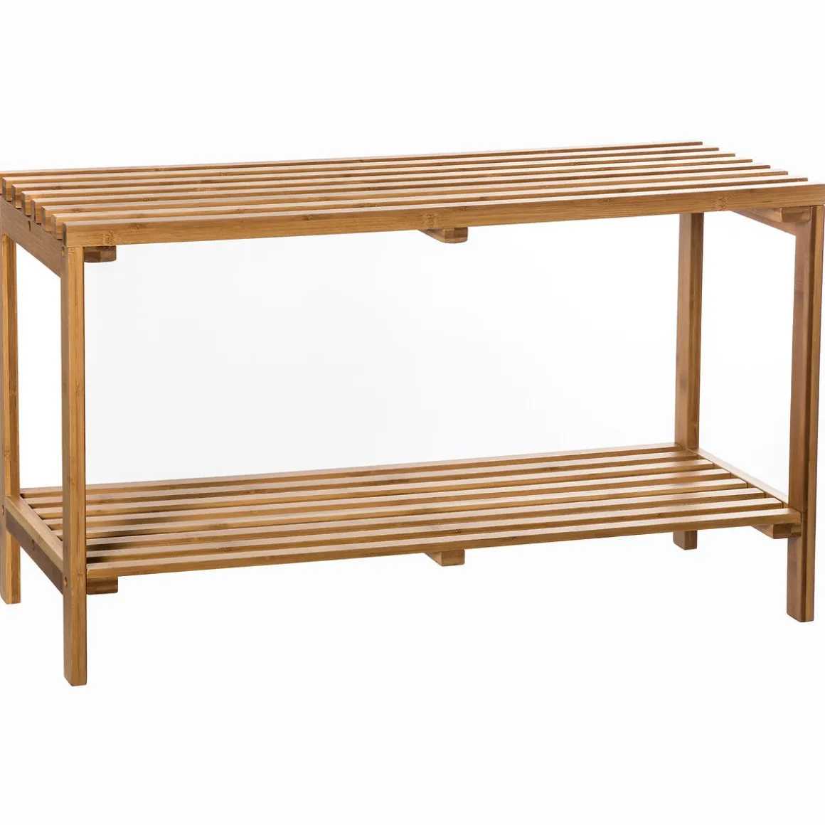 Móvel baixo wc com 2 níveis em bambu