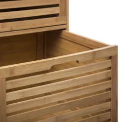 Móvel baixo wc SICELA castanho em bambu com 3 gavetas