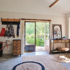 Móvel baris com 5 gavetas em metal e mdf