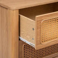 Móvel com 4 gavetas TIRIA castanho 103cm