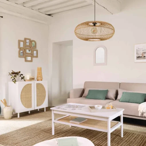 Móvel de apoio branco com 2 portas