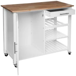 Móvel de apoio CLAUDE branco em mdf 100x48x87,5cm