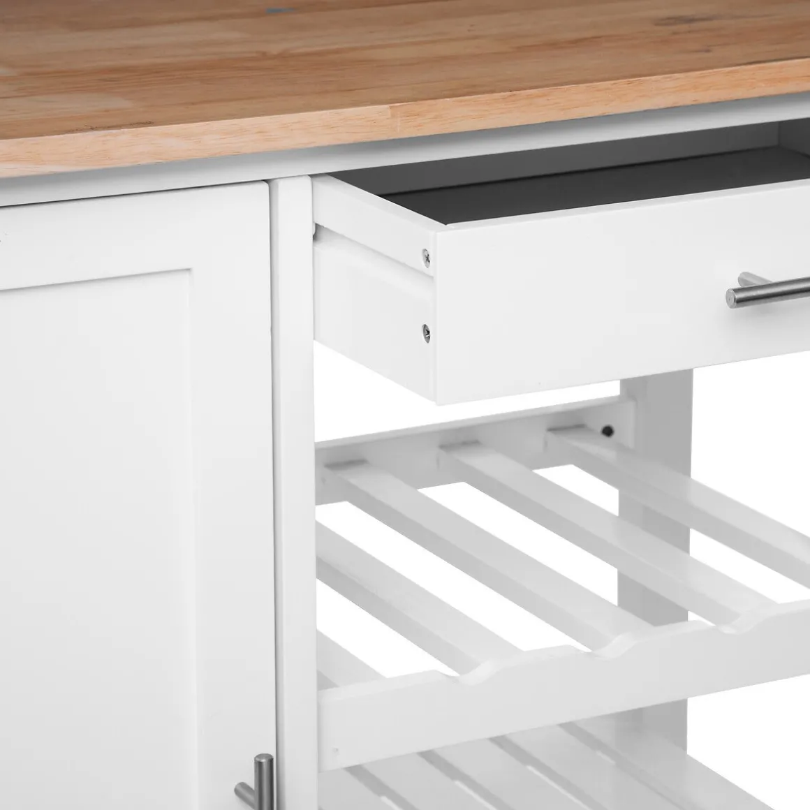 Móvel de apoio CLAUDE branco em mdf 100x48x87,5cm