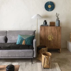 Móvel de apoio JILING com 2 portas em madeira acácia
