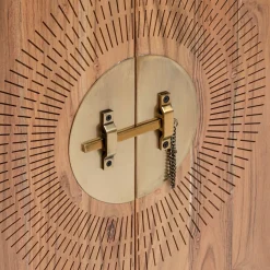 Móvel de apoio JILING com 2 portas em madeira acácia