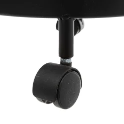 Móvel de apoio redondo MAYAJ preto em aço 33x76cm