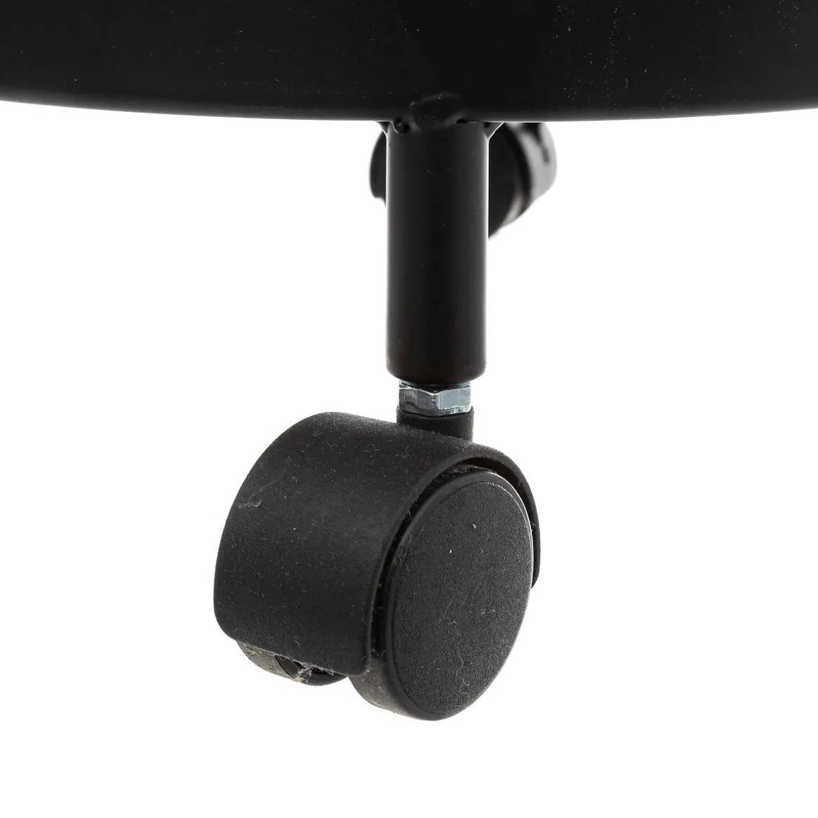 Móvel de apoio redondo MAYAJ preto em aço 33x76cm