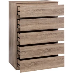 Móvel de arrumação DOLO castanho com 5 gavetas