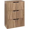 Móvel de arrumação MIX modul castanha com 6 portas