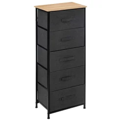 Móvel de arrumação TISSA alto cinza escuro 114cm