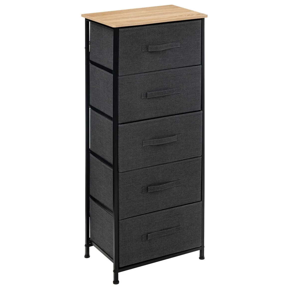 Móvel de arrumação TISSA alto cinza escuro 114cm