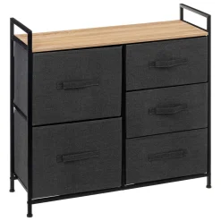 Móvel de arrumação TISSA cinza escuro 77cm