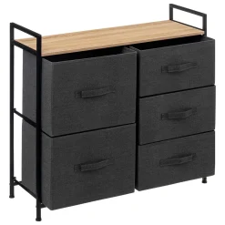 Móvel de arrumação TISSA cinza escuro 77cm