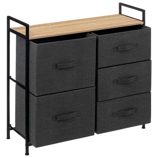 Móvel de arrumação TISSA cinza escuro 77cm