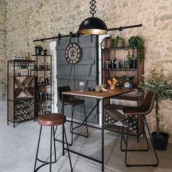 Móvel de bar BAKOS com garrafeira 160cm