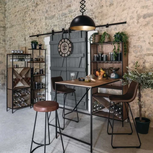 Móvel de bar BAKOS com garrafeira 160cm