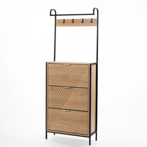 Móvel de entradaELEMENTAL castanha com 3 gavetas 172cm