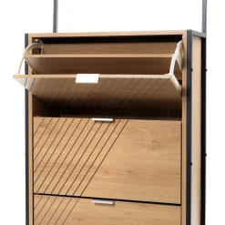 Móvel de entradaELEMENTAL castanha com 3 gavetas 172cm