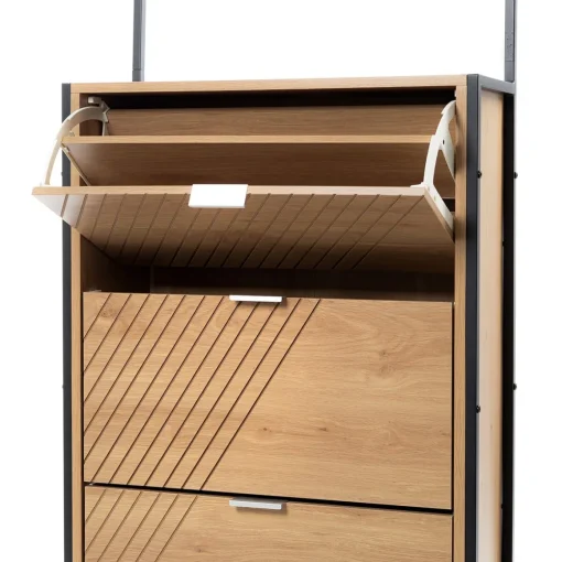 Móvel de entradaELEMENTAL castanha com 3 gavetas 172cm