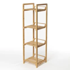 Móvel em bambu com 4 prateleiras 104cm