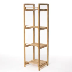 Móvel em bambu com 4 prateleiras 104cm