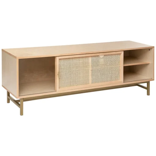 Móvel tv com 1 porta LE COLLECTIONNEUR bege 140cm