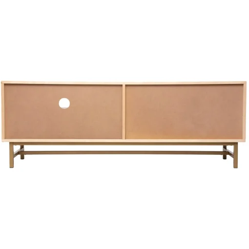 Móvel tv com 1 porta LE COLLECTIONNEUR bege 140cm