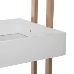 Móvel wc branco NATUREO em bambu e mdf com rodas