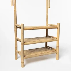 Móvel wc com 3 prateleiras em bambu