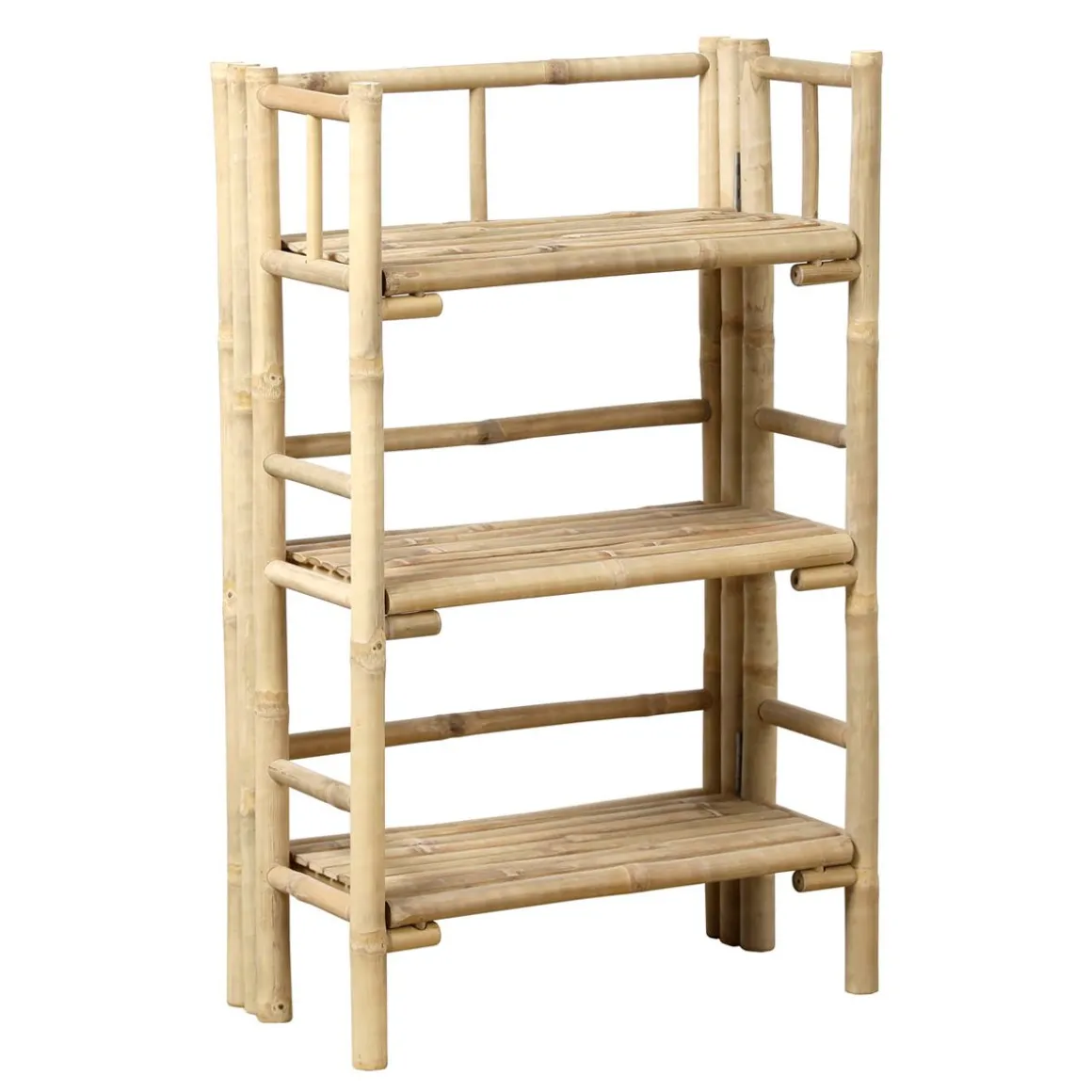 Móvel wc em bambu com 3 níveis 87,5cm