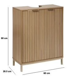 Móvel wc TASSO para lavatório bege em mdf