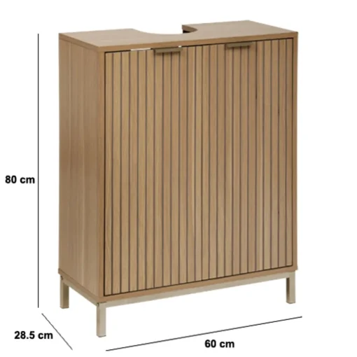 Móvel wc TASSO para lavatório bege em mdf