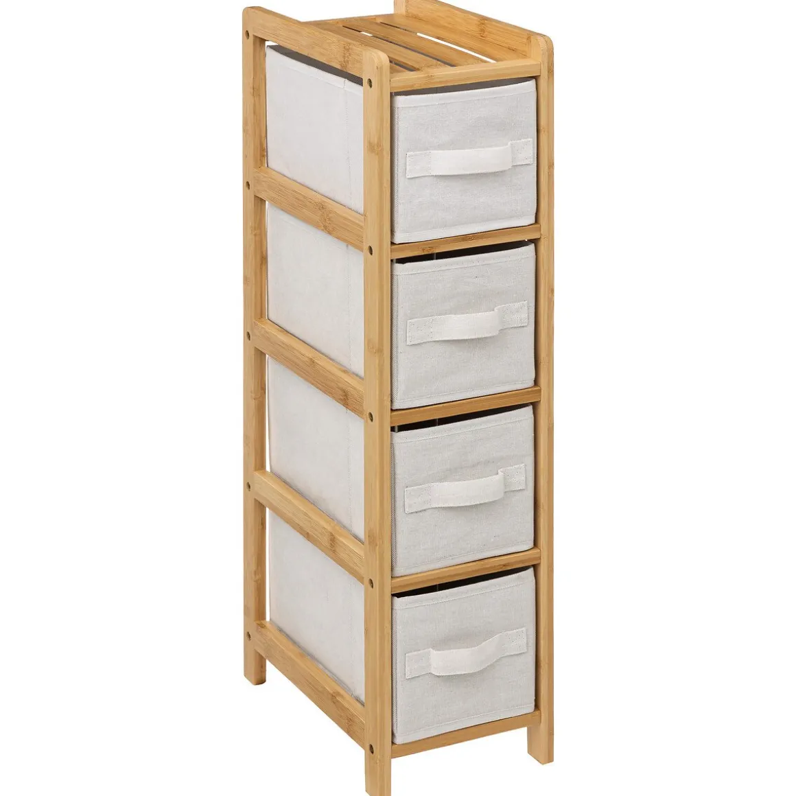 Móvel wc TIDY BOX em bambu com 4 gavetas