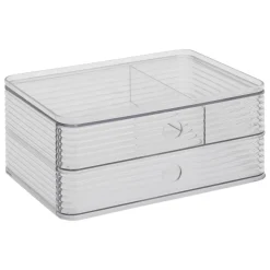 Organizador com 2 gavetas GAMME PLASTOR 10x23,3x16cm