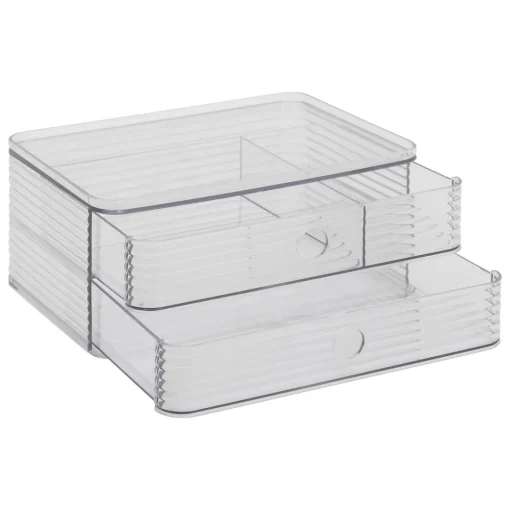 Organizador com 2 gavetas GAMME PLASTOR 10x23,3x16cm