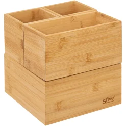 Organizador de wc em bambu