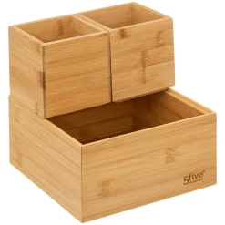 Organizador de wc em bambu