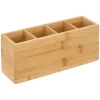 Organizador em bambu para casa de banho