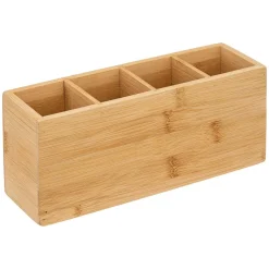 Organizador em bambu para casa de banho