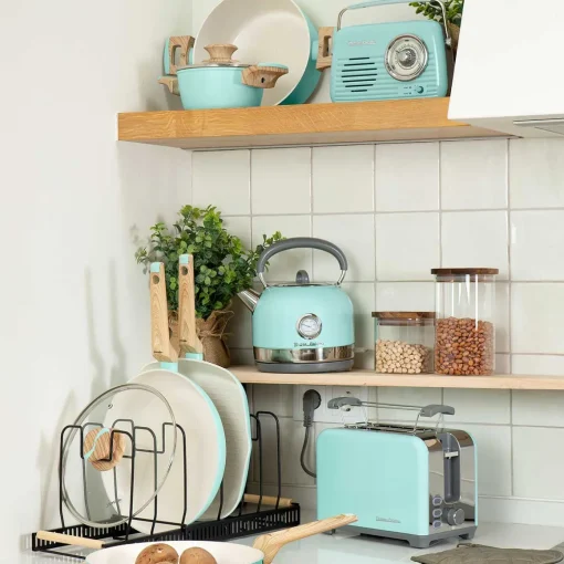 Organizador extensível para frigideiras e panelas