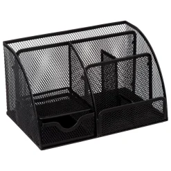 Organizador HAVI preto em metal para escritório