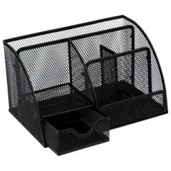 Organizador HAVI preto em metal para escritório