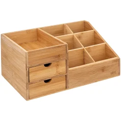 Organizador wc em bambu