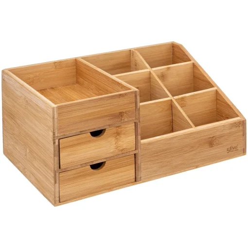 Organizador wc em bambu