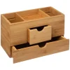 Organizador wc em bambu