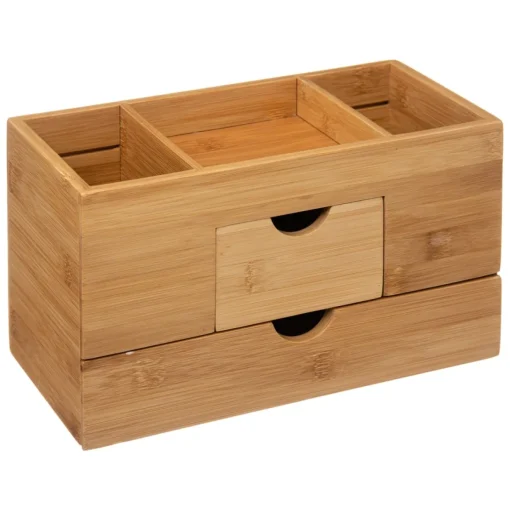 Organizador wc em bambu