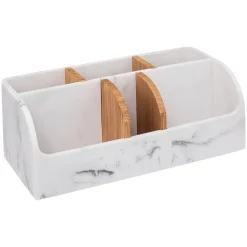 Organizador wc LEA branco efeito mármore
