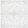 Painel decorativo branco em mdf 90x90cm