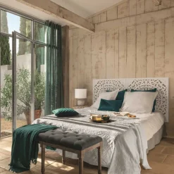 Painel decorativo branco em mdf 90x90cm